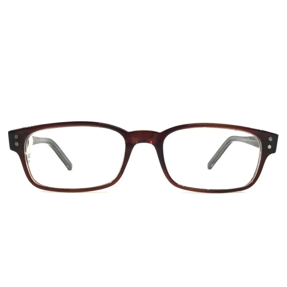 Zimco Eyeglasses Frames Sierra S331 BROWN Clear Rectangle Full Rim 52-19-